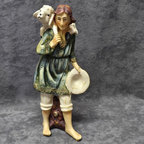 Holy Family Ceramic Nativity Scene Figurines Baby Jesus Wise Men & Sheppard Boy - Picture 5 of 10